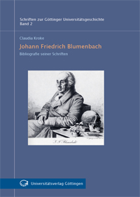 Blumenbach-Bibliographie, Cover der gedruckten Version